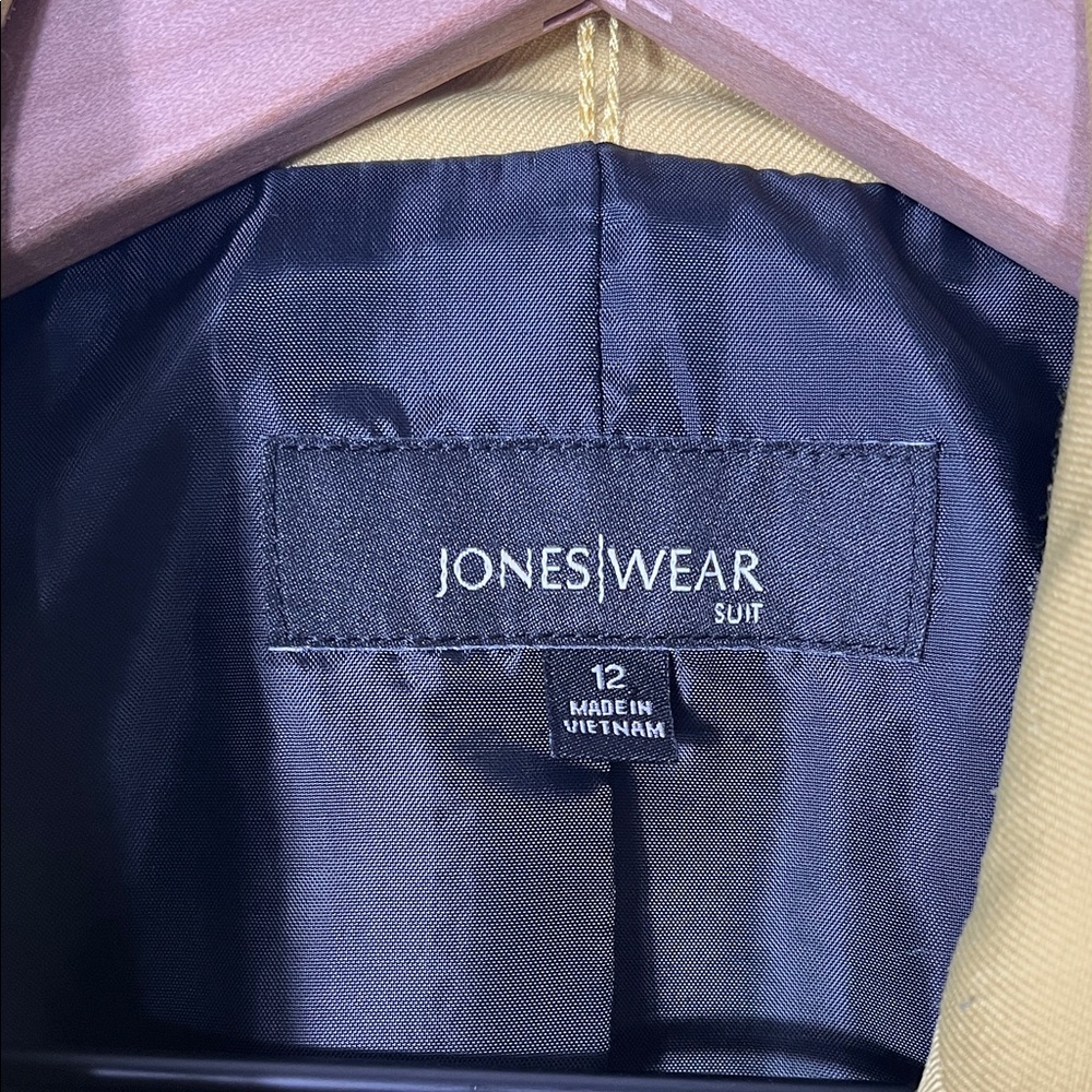 Jones Wear Yellow Blazer Suit Jacket - Picture 2 of 7